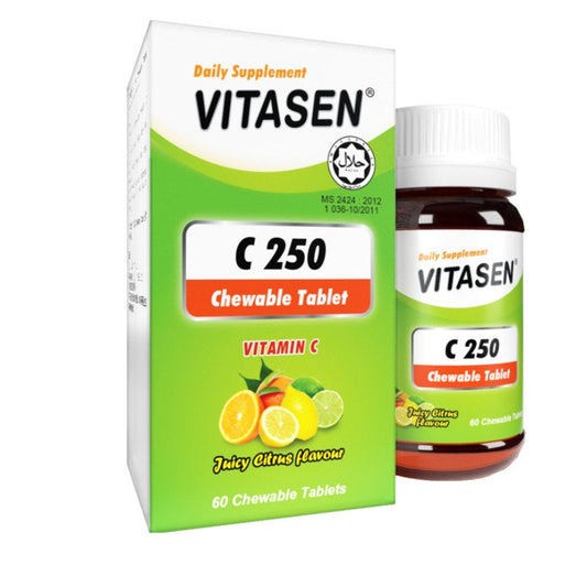 VITASEN C 250 CHEWABLE TABLET (JUICY CITRUS)