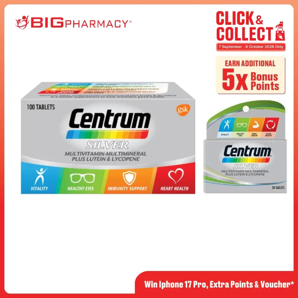 CENTRUM SILVER MULTIVITAMIN 100S + 30S