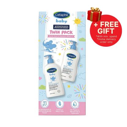 CETAPHIL BABY GENTLE WASH & SHAMPOO 400ML 2S