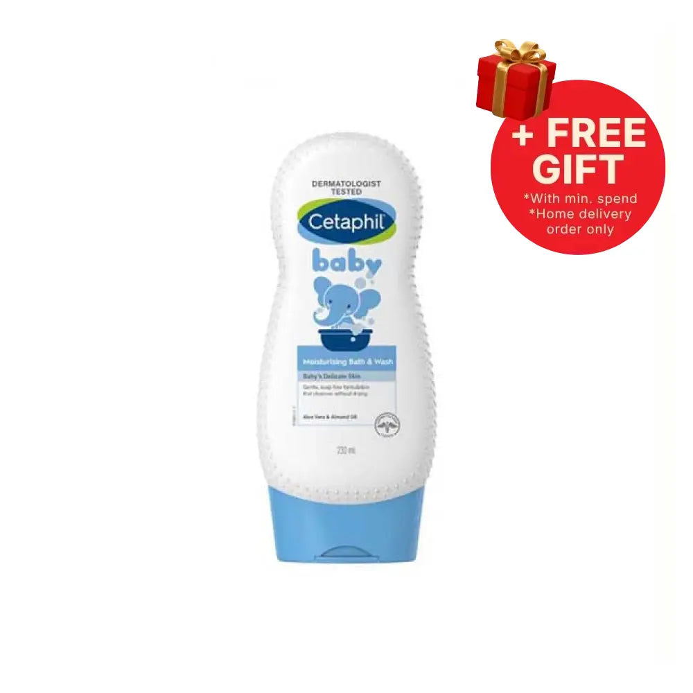 CETAPHIL BABY MOISTURISING BATH & WASH 230ML