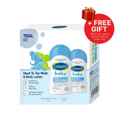 CETAPHIL BABY TRIAL KIT (WASH&SHAMPOO 50ML)