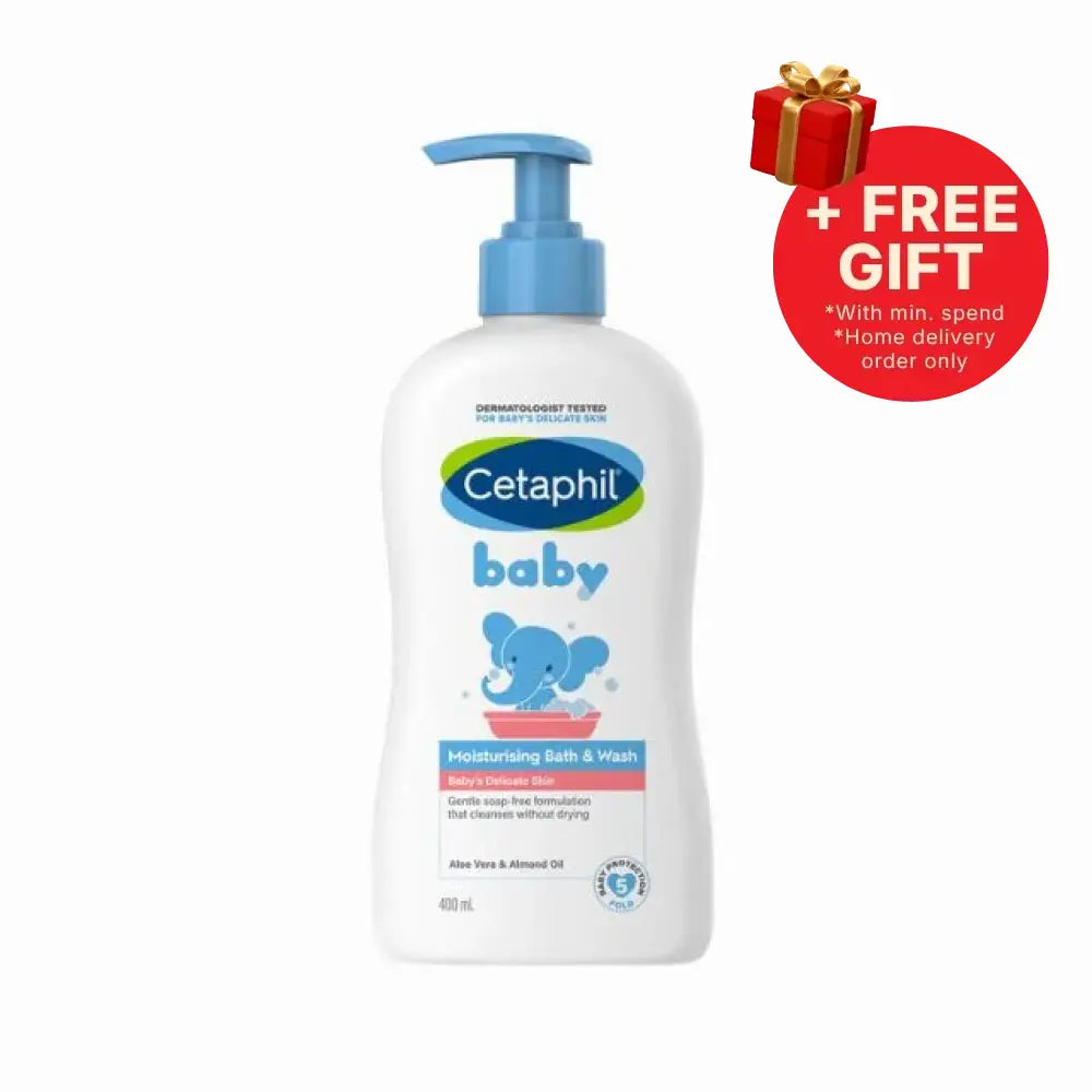 CETAPHIL BABY ULTRA MOISTURISING BATH & WASH 400ML