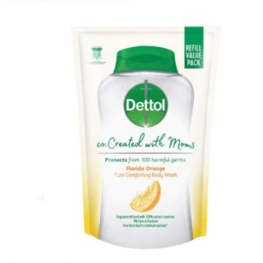 DETTOL PURE COMFORTING BODY WASH REFILL FLORIDA ORANGE 450ML