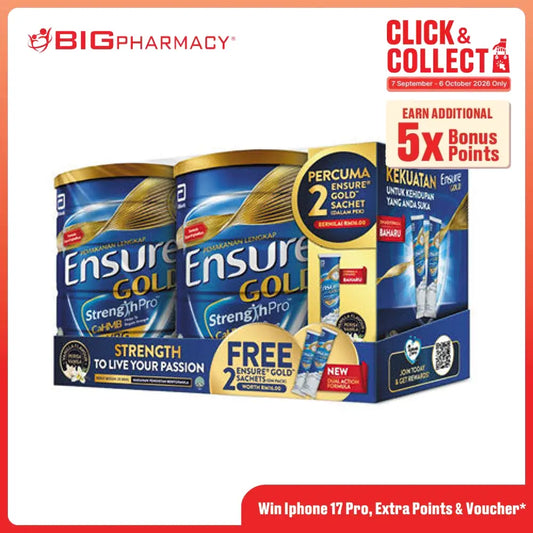 ENSURE GOLD VANILLA 800G 2S FOC 2 SACHETS