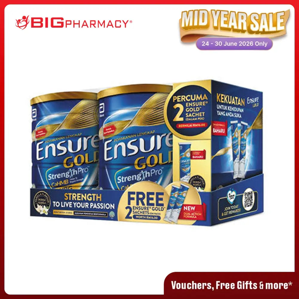 ENSURE GOLD VANILLA 800G 2S FOC 2 SACHETS
