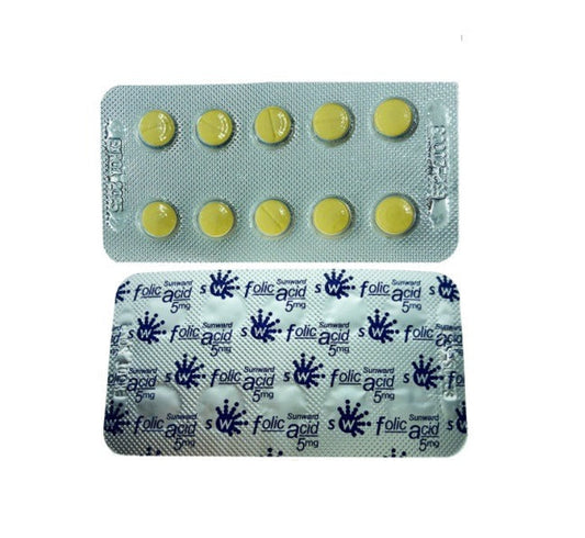 SUNWARD 5MG FOLIC ACID TAB 10SX100