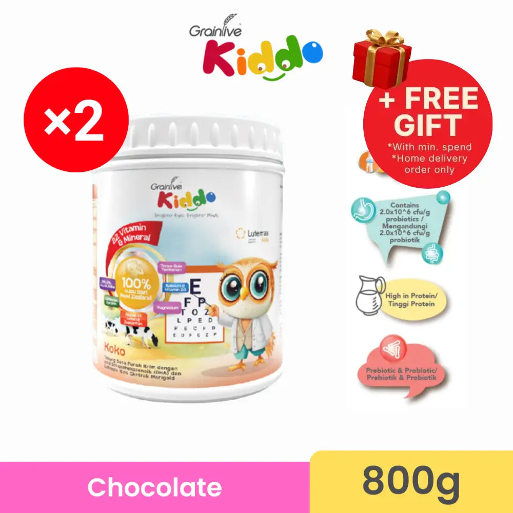 GRAINLIVE KIDDO CHOCOLATE 800G X 2
