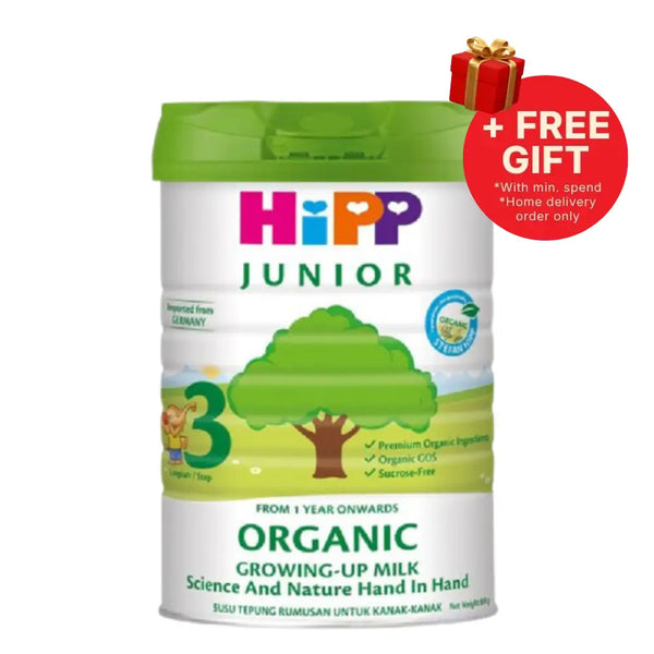 HIPP JUNIOR ORGANIC GROWING-UP MILK STEP 3 (1-3 YEAR) 800G