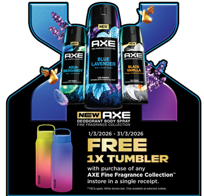 AXE DEO SPRAY BLUE LAVENDER 135ML
