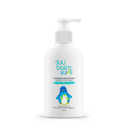 SUU BALM KIDS ITCH RELIEVING+RESTORING CERAMIDE MOISTURISER CREAM 200ML