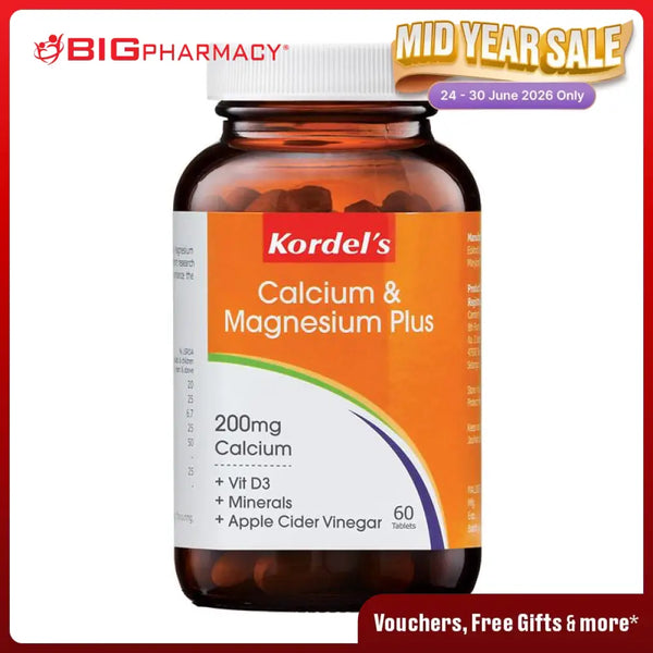KORDELS CALCIUM & MAGNESIUM PLUS 60S