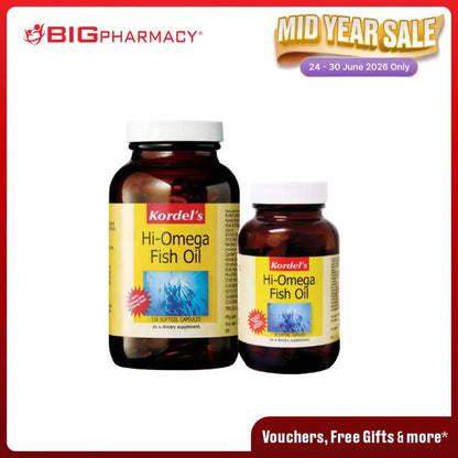 KORDELS HI OMEGA FISH OIL 1000MG 150S + 30S