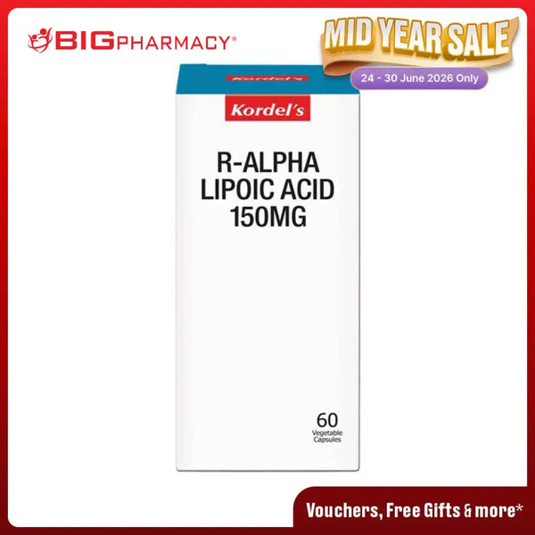 KORDELS R-ALPHA LIPOIC ACID 150MG 60S