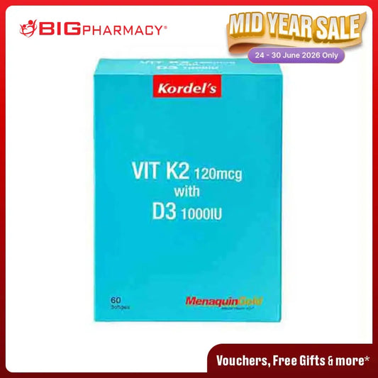KORDELS VITAMIN K2 120MG + D3 1000IU 60S