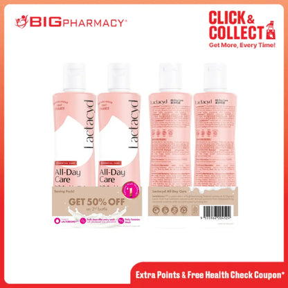 LACTACYD ALL DAY CARE 250ML 2S