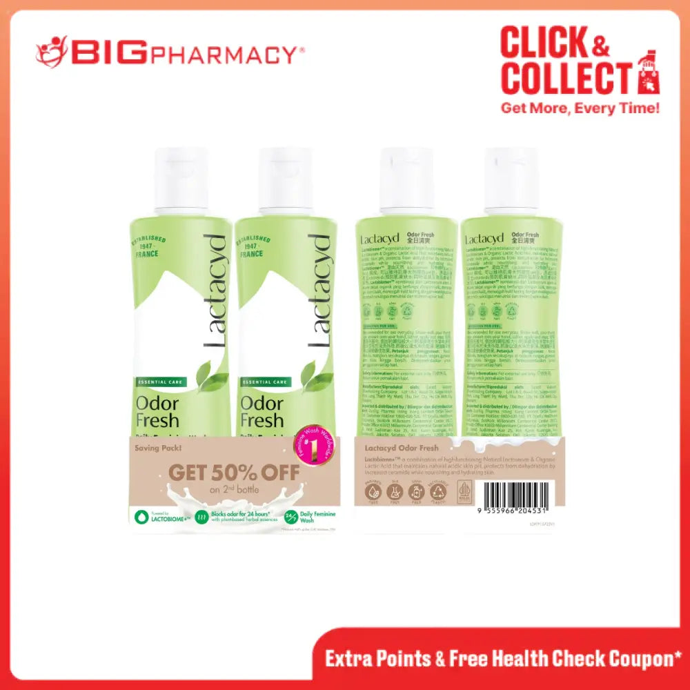 LACTACYD ODOR FRESH 250ML 2S