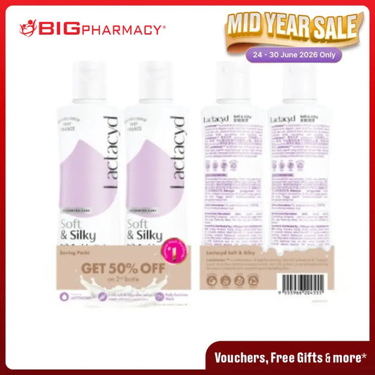 LACTACYD SOFT & SILKY 250ML 2S