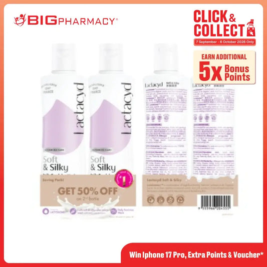 LACTACYD SOFT & SILKY 250ML 2S