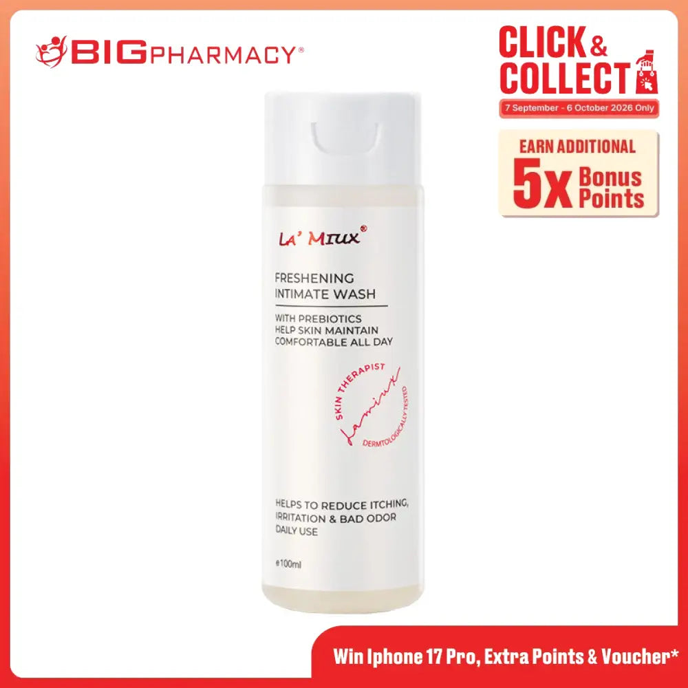 LAMIUX FRESHENING INTIMATE WASH WITH PREBIOTICS 100ML
