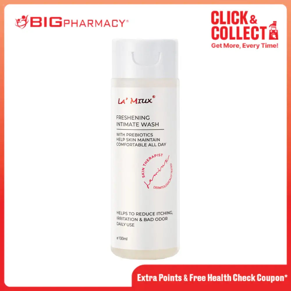 LAMIUX FRESHENING INTIMATE WASH WITH PREBIOTICS 100ML