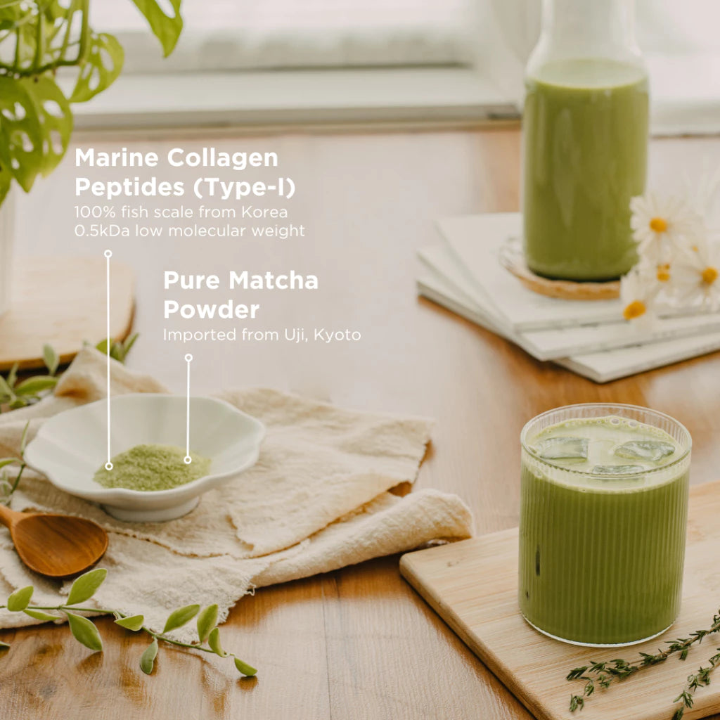 BLOOM COLLAGEN MATCHA LATTE (600G)