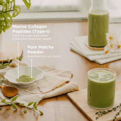 BLOOM COLLAGEN MATCHA LATTE (600G)