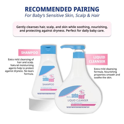 SEBAMED BABY LIQUID CLEANSER 1000ML 2S + GWP
