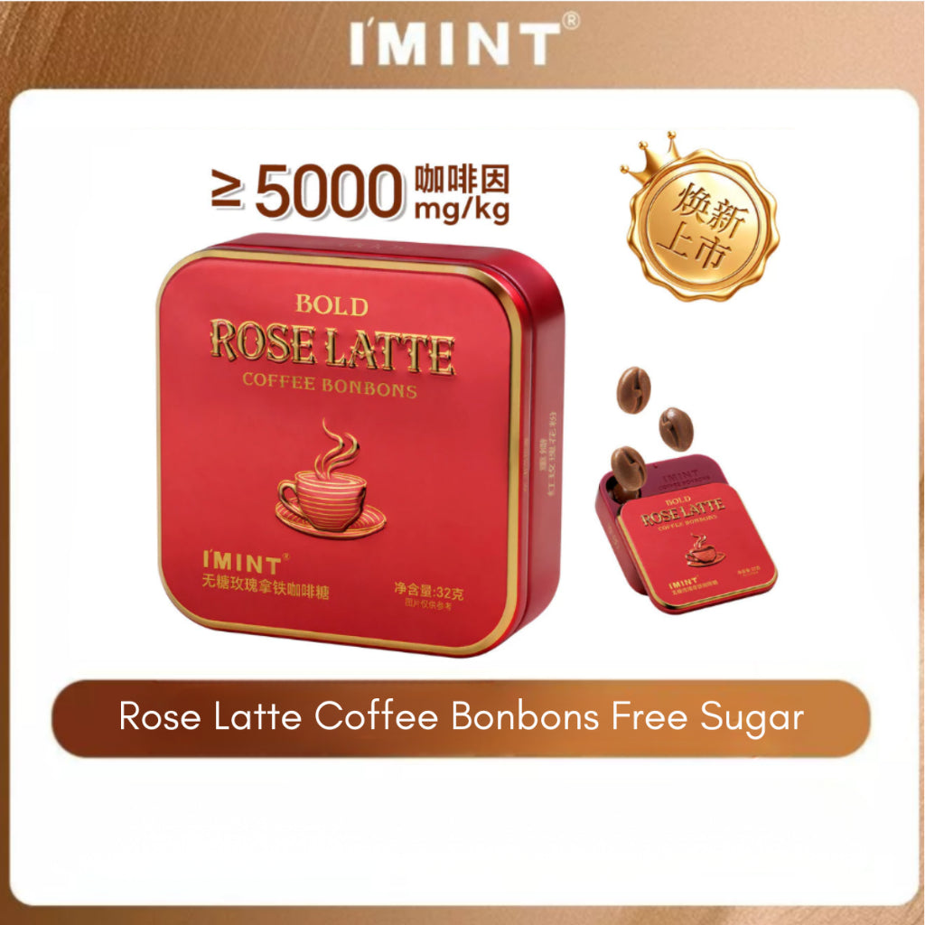 IMINT ROSE LATTE COFFEE BONBONS FREE SUGAR 32G