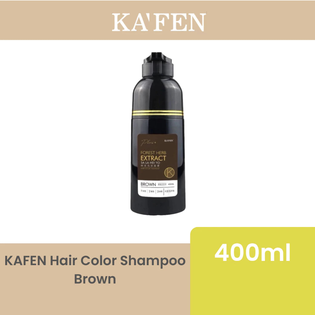 KAFEN HAIR COLOR SHAMPOO BROWN 400ML