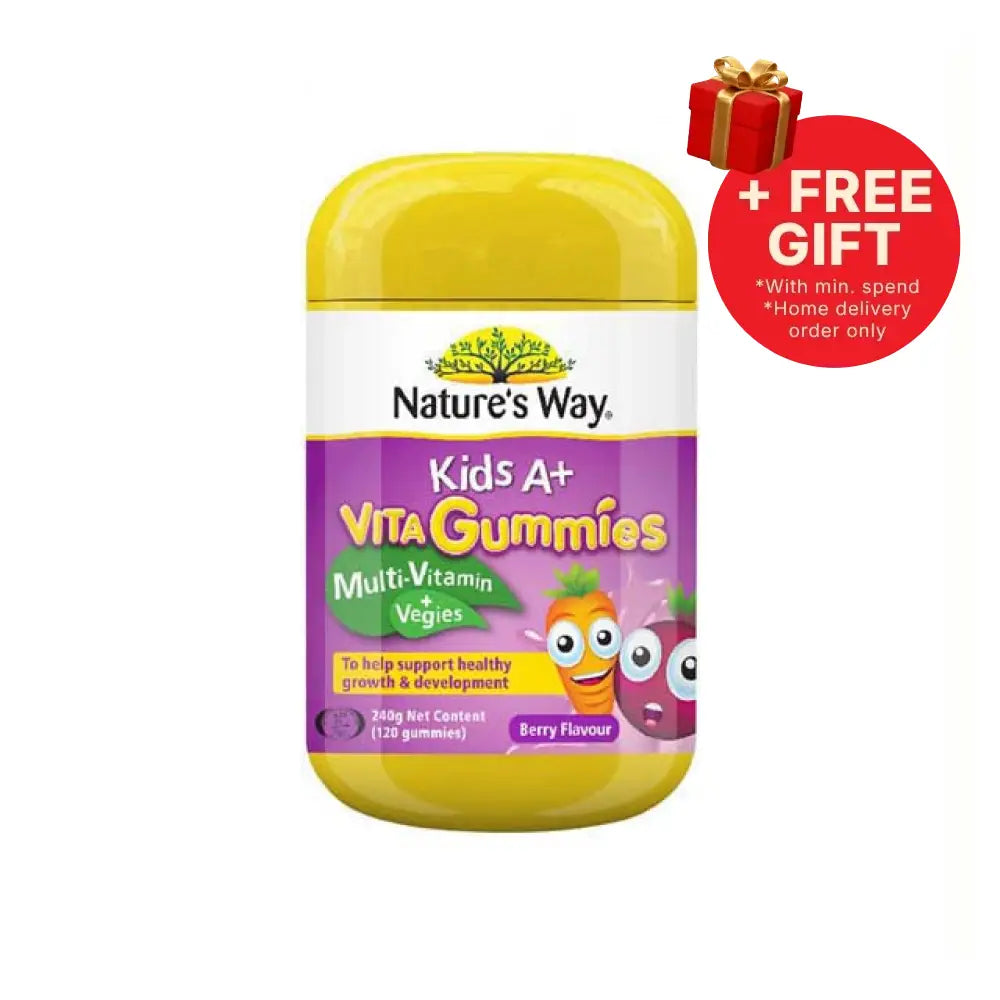 NATURES WAY KIDS A+ VITA GUMMIES MULTIVITAMIN 120S