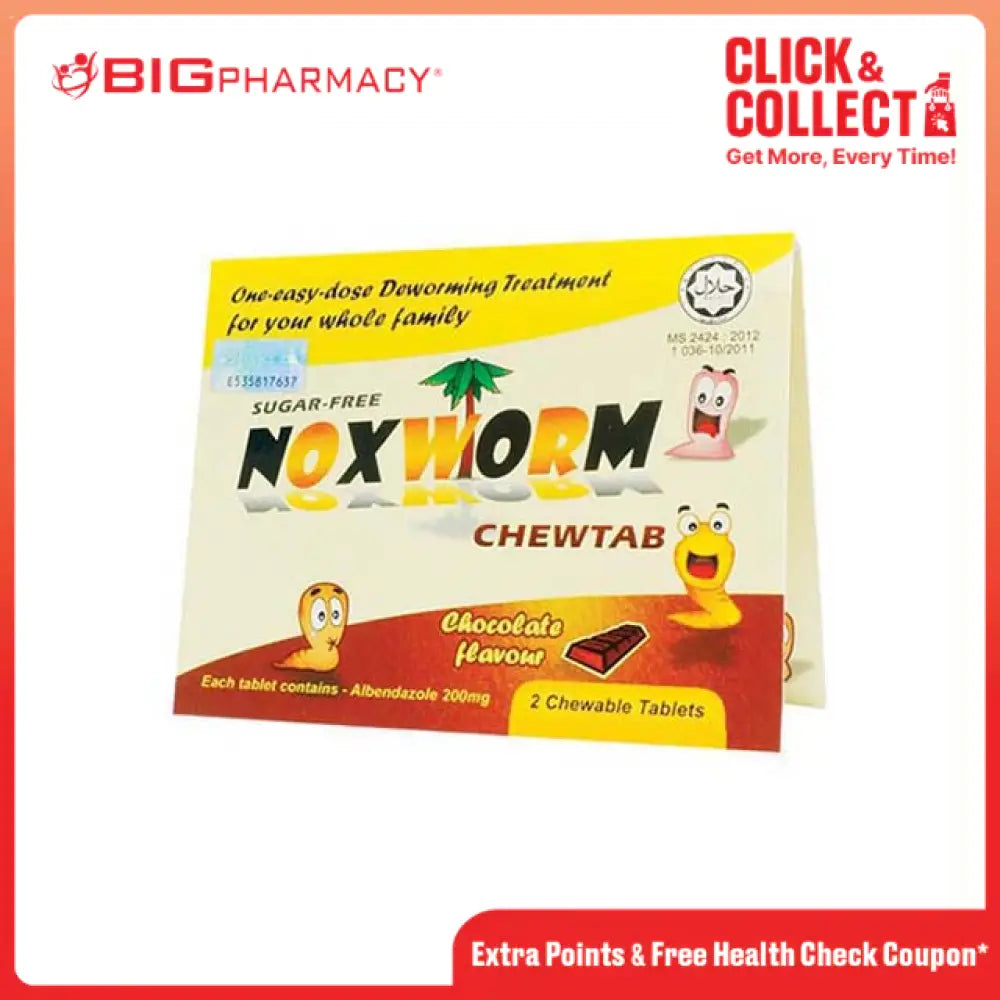 NOXWORM CHEWTAB (CHOCOLATE) 2S