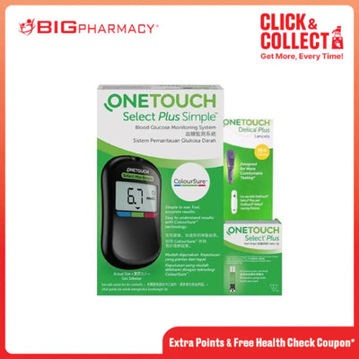 ONETOUCH SELECT PLUS SIMPLE BGM + SELECT PLUS 25S + DELICA PLUS LANCET 25S