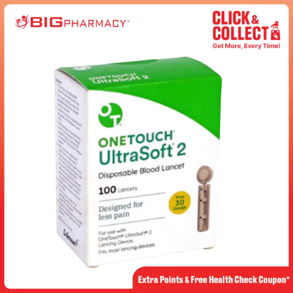 ONETOUCH ULT SOFT 2 LANCET 100S