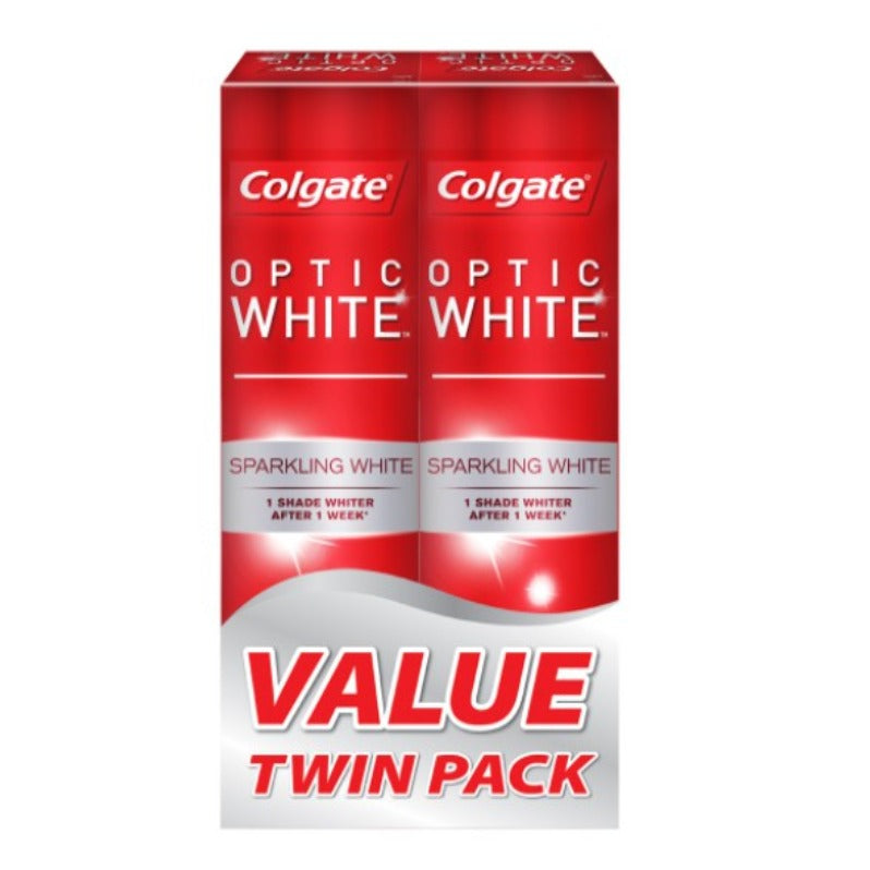 COLGATE OPTIC WHITE MINT PLUS MINERAL 100G X 2
