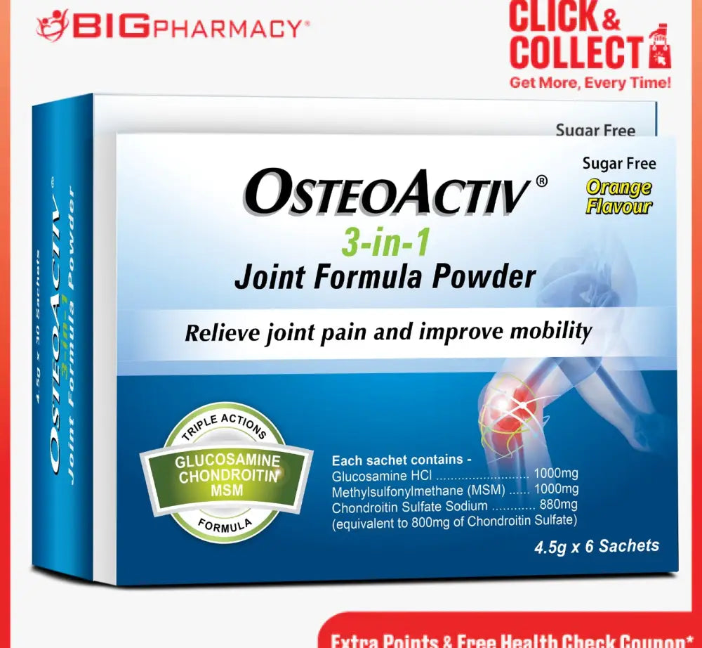 OSTEOACTIV 3IN1 JOINT FORMULA POWDER 4.5G 30S+6S