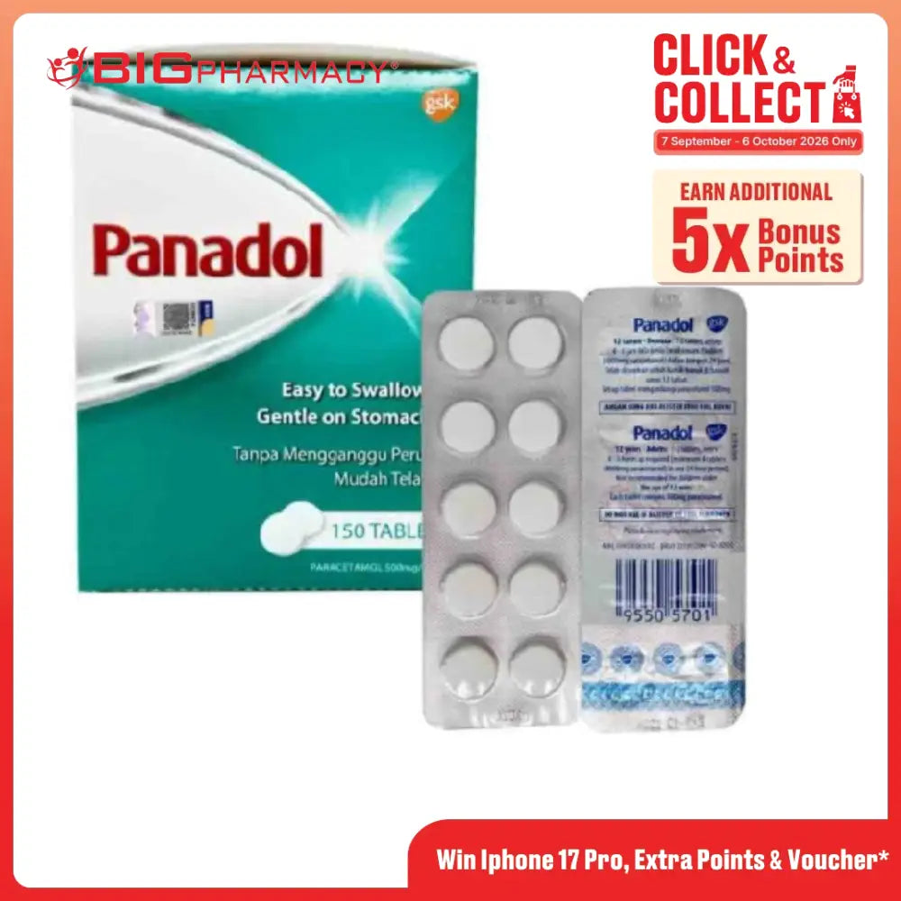 PANADOL COATED 500MG TAB 10SX15