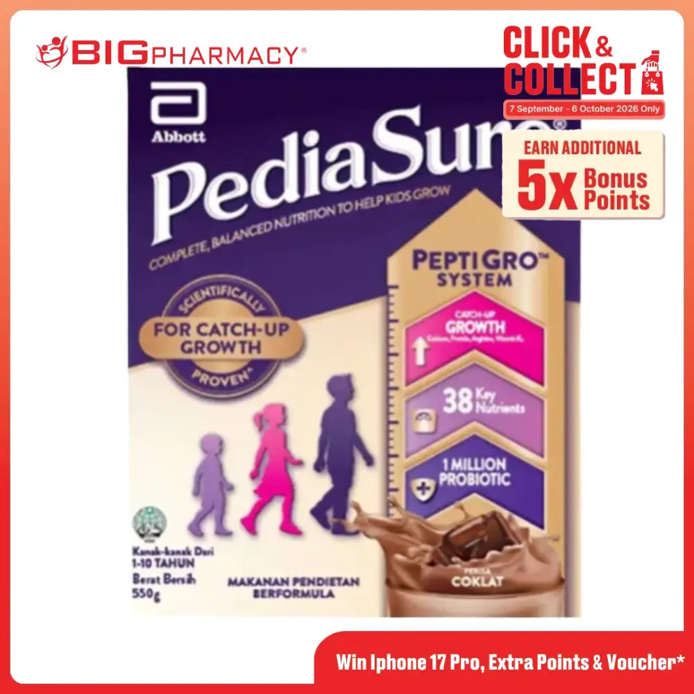 PEDIASURE 10+ CHOCOLATE BIB 550G
