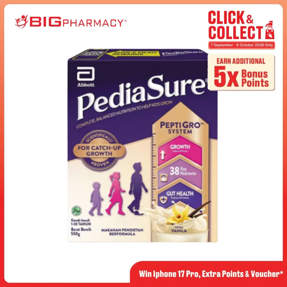 PEDIASURE 10+ VANILLA BIB 550G