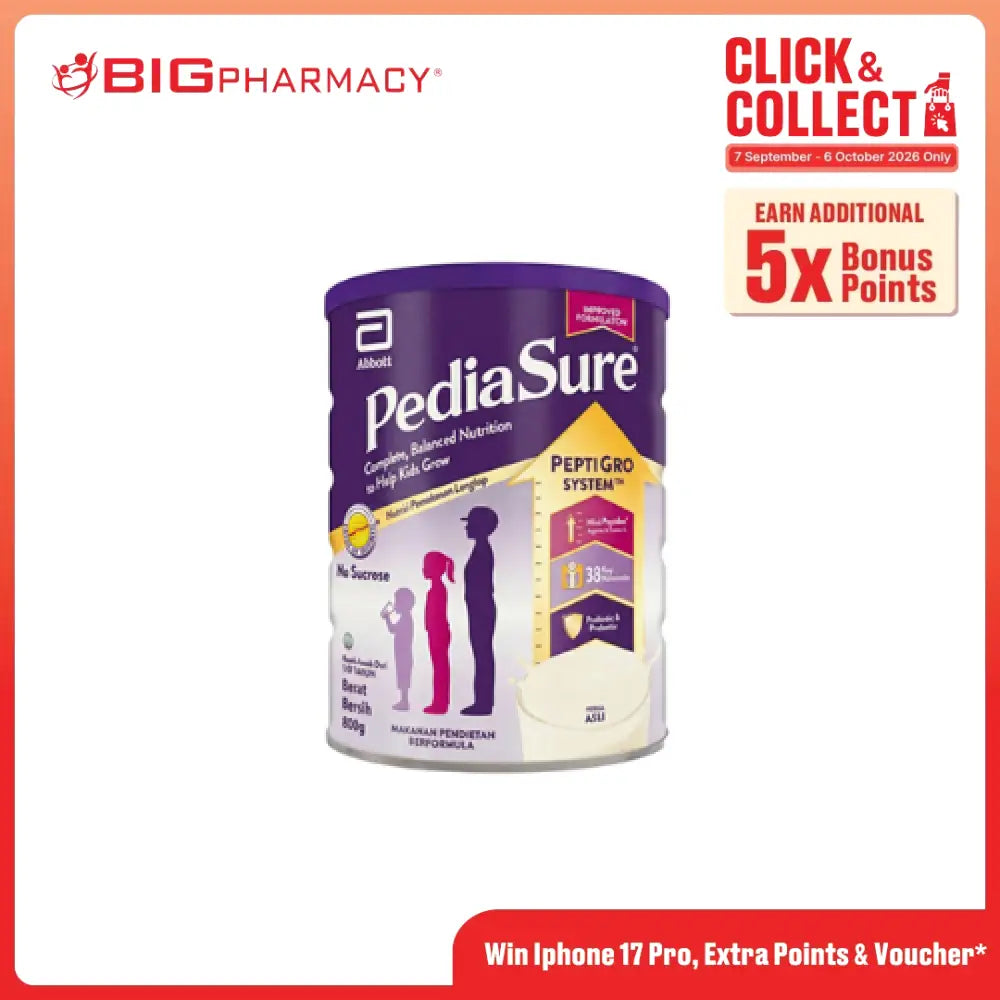 PEDIASURE PEPTIGRO PLAIN ORI 800G
