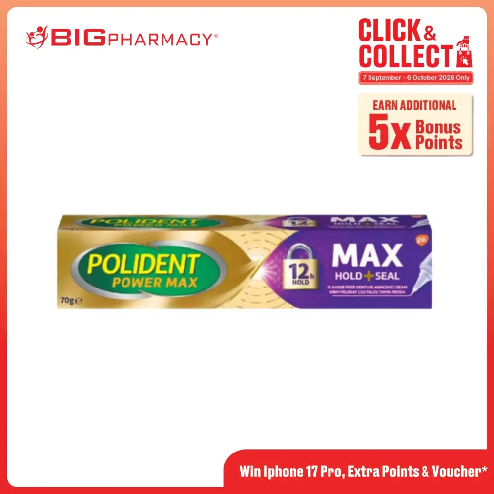 POLIDENT MAX HOLD + SEAL 70G