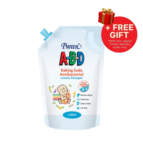 PUREEN ABD BAKING SODA ANTIBACTERIAL LAUNDRY DETERGENT REFILL 1500ML
