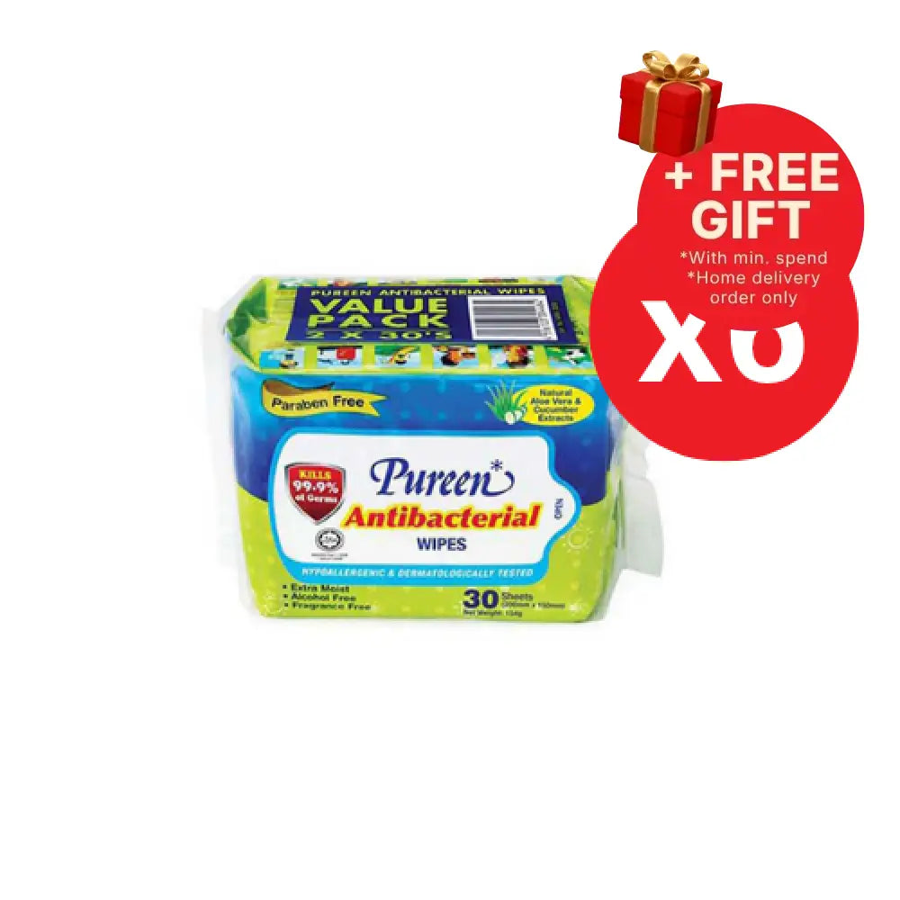 PUREEN ANTI-BACTERIAL WIPES (ABW 2030) 30S x 12