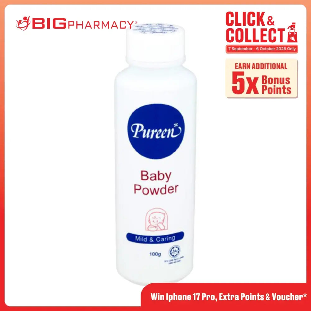 PUREEN BABY POWDER MILD & CARING 100G