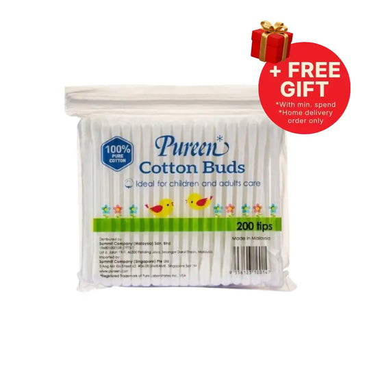 PUREEN COTTON BUDS POLYBAG 200S