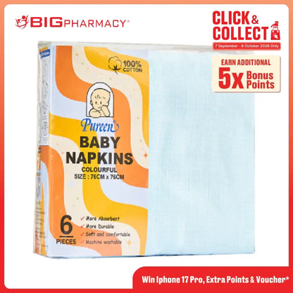 PUREEN NAPKINS COLORFUL 6'S