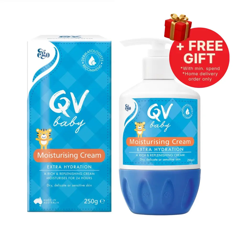 QV BABY MOISTURISING CREAM EXTRA HYDRATION PUMP TYPE 250G