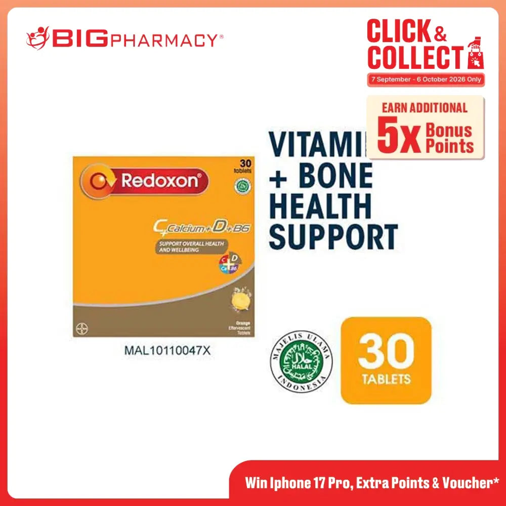 REDOXON EFFERVESCENT C +CALCIUM D3 +B6 10SX3