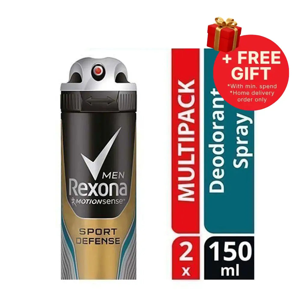 REXONA MEN DEODORANT SPRAY MOTIONACTIVATED SPORT DEFENSE 135ML 2S