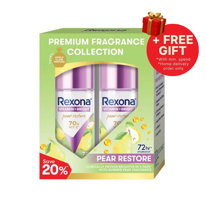 REXONA WOMEN DEODORANT ROLL ON PEAR RESTORE 45ML 2S