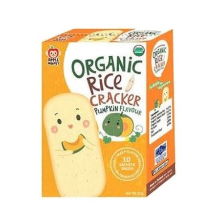 APPLE MONKEY ORGANIC RICE CRACKER PUMPKIN 30G